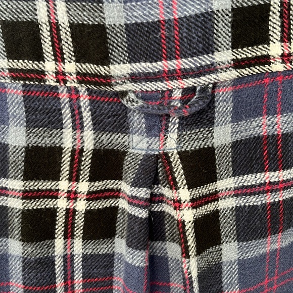 Women’s American Eagle Boyfriend Fit Plaid Flannel Button Shirt Size S - Picture 3 of 7